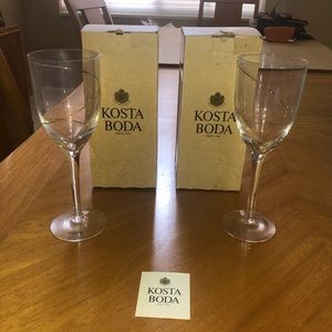 Kosta Boda wine glasses - large size